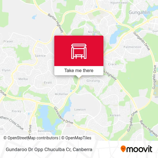 Mapa Gundaroo Dr Opp Chuculba Cr