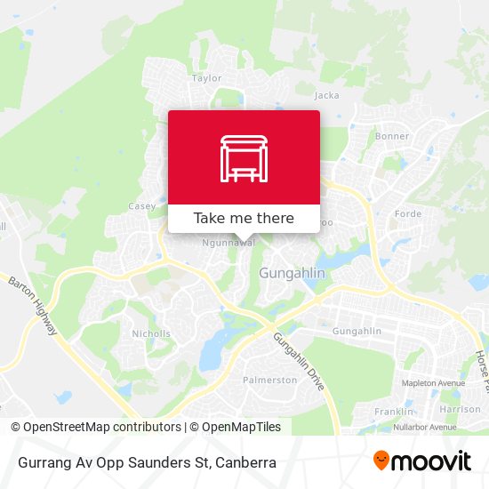 Gurrang Av Opp Saunders St map