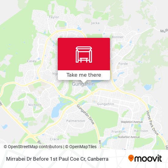 Mirrabei Dr Before 1st Paul Coe Cr map