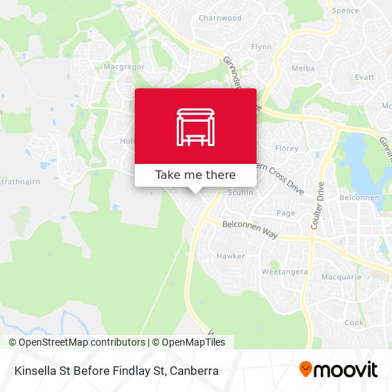 Kinsella St Before Findlay St map