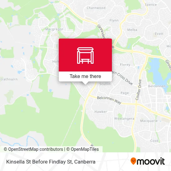 Mapa Kinsella St Before Findlay St