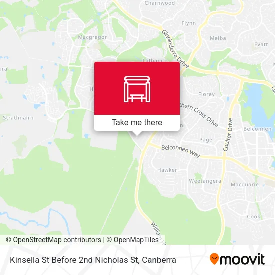 Kinsella St Before 2nd Nicholas St map