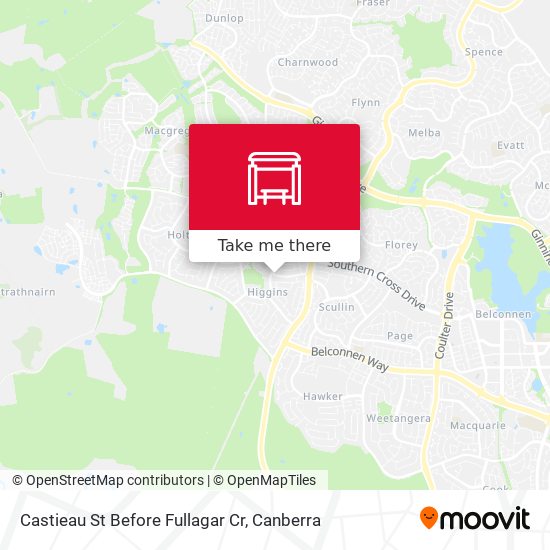 Castieau St Before Fullagar Cr map