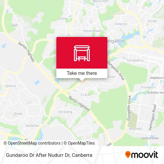 Gundaroo Dr After Nudurr Dr map