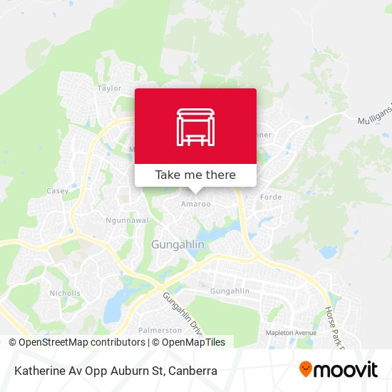 Mapa Katherine Av Opp Auburn St