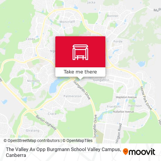 The Valley Av Opp Burgmann School Valley Campus map