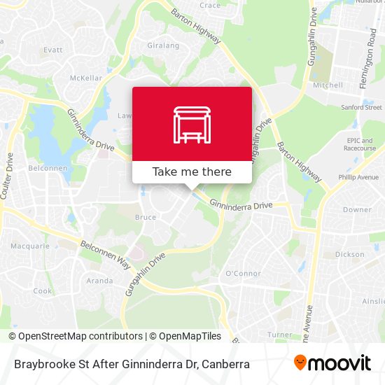 Braybrooke St After Ginninderra Dr map