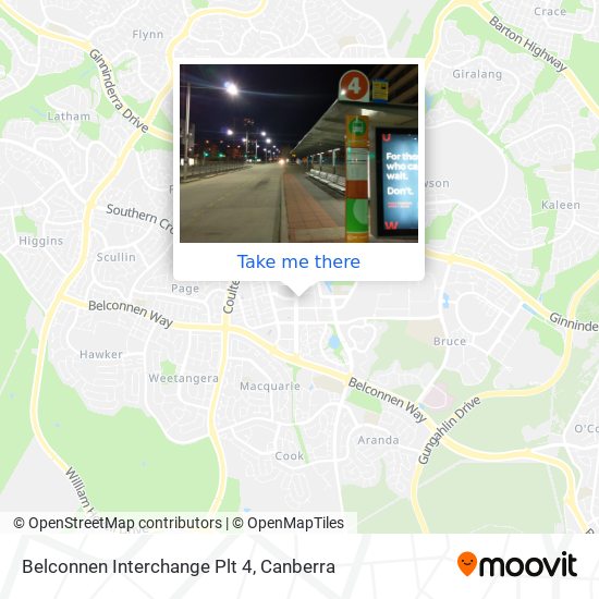 Mapa Belconnen Interchange Plt 4