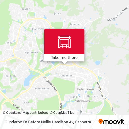 Mapa Gundaroo Dr Before Nellie Hamilton Av