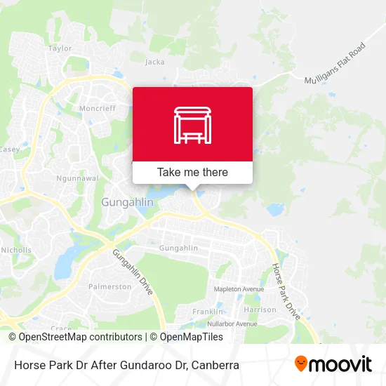 Horse Park Dr After Gundaroo Dr map