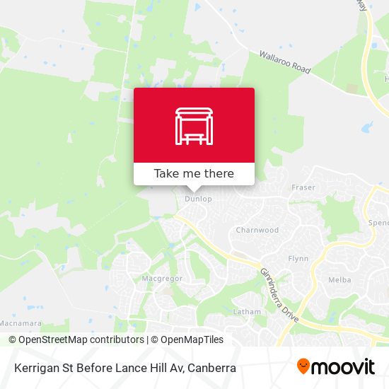Mapa Kerrigan St Before Lance Hill Av
