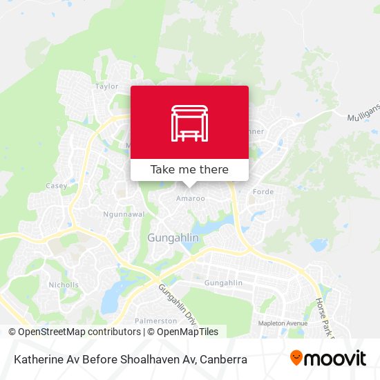 Mapa Katherine Av Before Shoalhaven Av