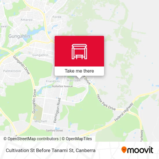 Cultivation St Before Tanami St map