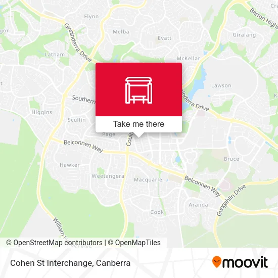 Cohen St Interchange map