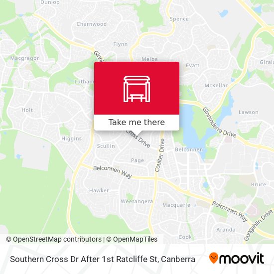 Southern Cross Dr After 1st Ratcliffe St map