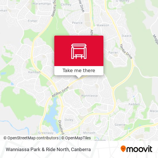 Wanniassa Park & Ride North map