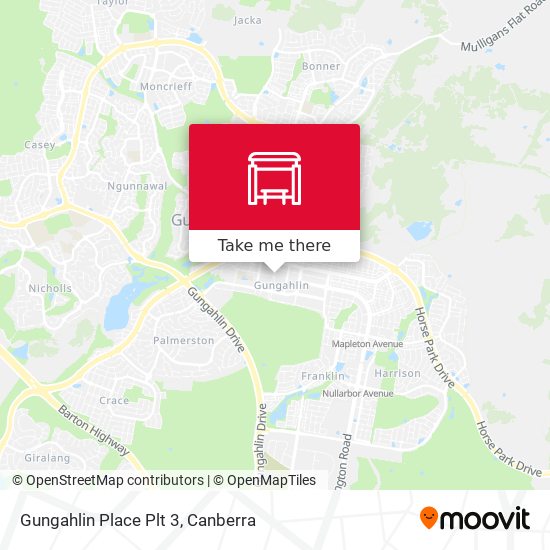 Mapa Gungahlin Place Plt 3