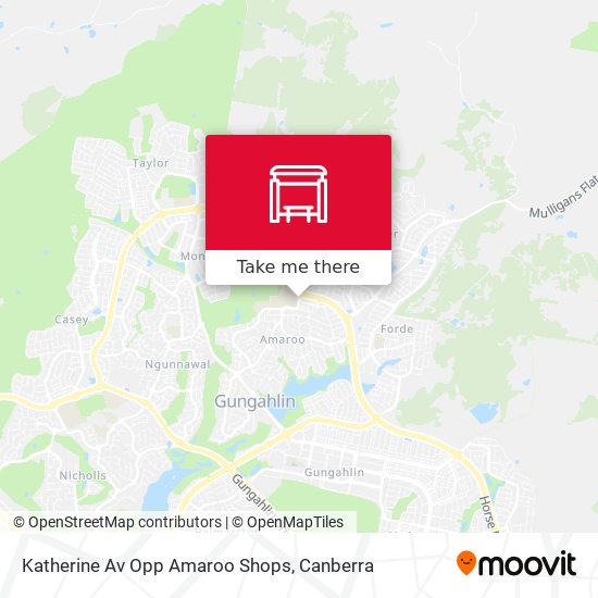 Mapa Katherine Av Opp Amaroo Shops