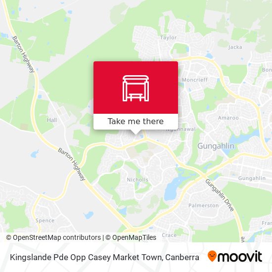 Mapa Kingslande Pde Opp Casey Market Town