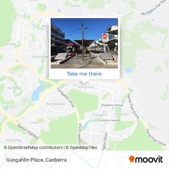 Mapa Gungahlin Place