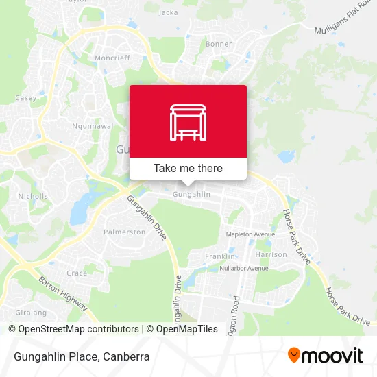 Gungahlin Place map