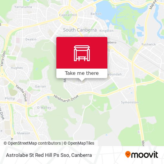 Astrolabe St Red Hill Ps Sso map