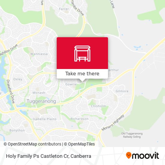 Mapa Holy Family Ps Castleton Cr