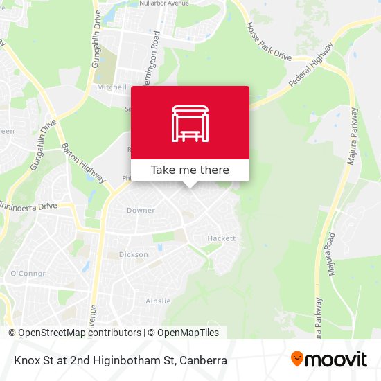Knox St at 2nd Higinbotham St map