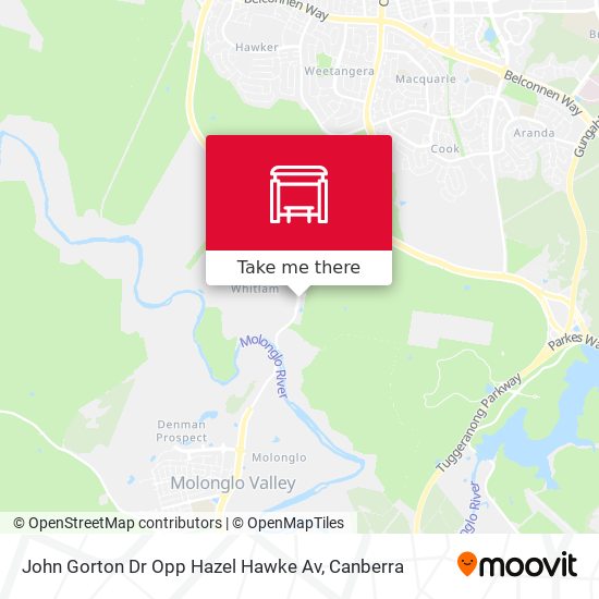 Mapa John Gorton Dr Opp Hazel Hawke Av