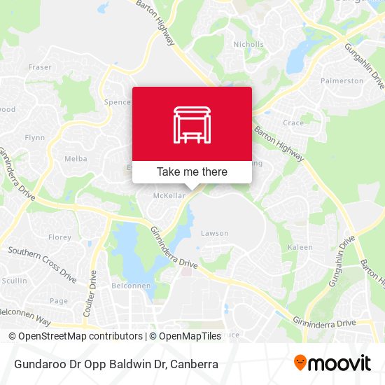 Mapa Gundaroo Dr Opp Baldwin Dr