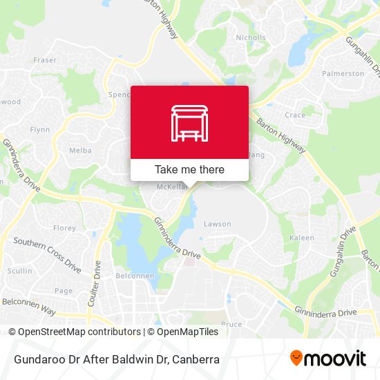 Gundaroo Dr After Baldwin Dr map
