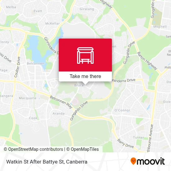 Mapa Watkin St After Battye St