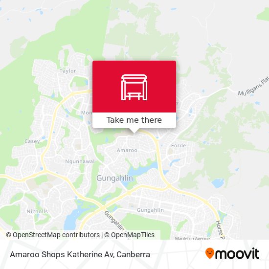 Mapa Amaroo Shops Katherine Av