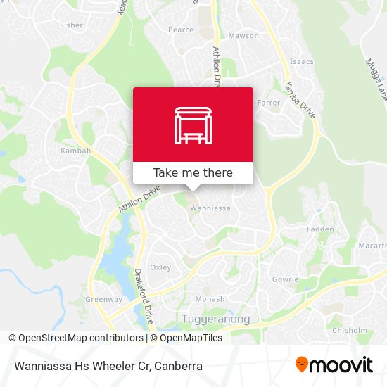 Wanniassa Hs Wheeler Cr map