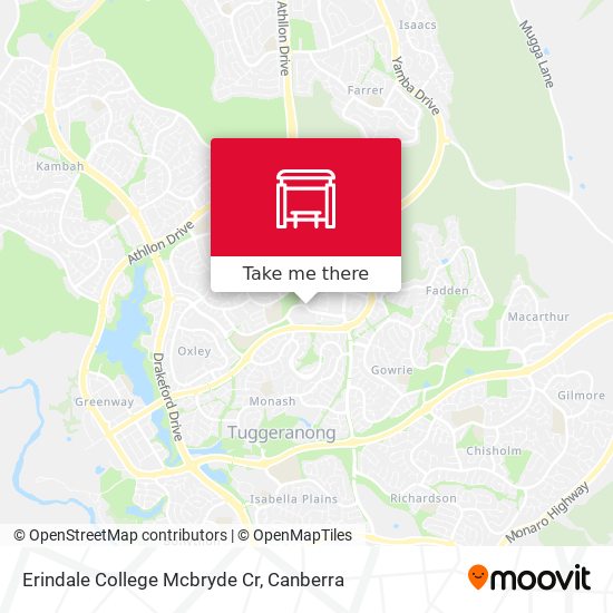 Mapa Erindale College Mcbryde Cr