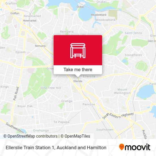 Ellerslie Train Station 1 map