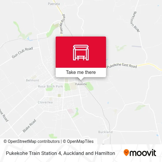 Pukekohe Train Station 4 map