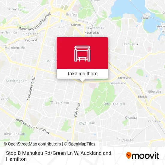Stop B Manukau Rd/Green Ln W map