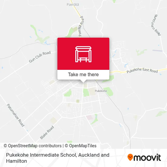 Pukekohe Intermediate School map