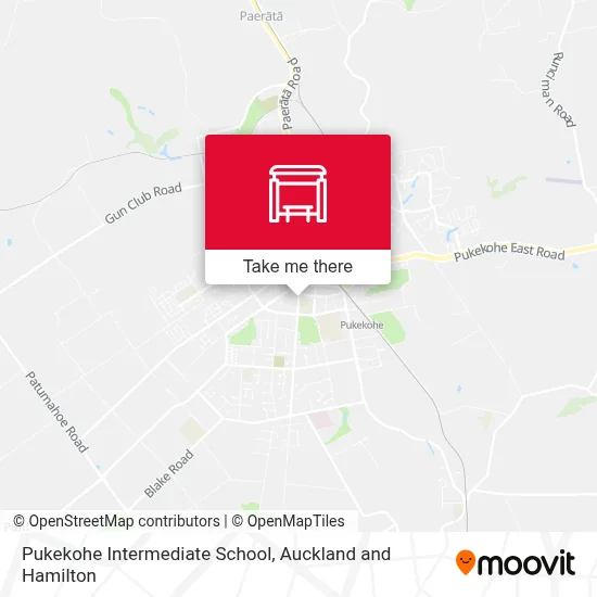 Pukekohe Intermediate School map