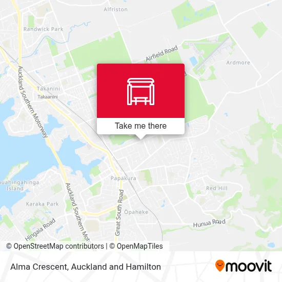Alma Crescent map