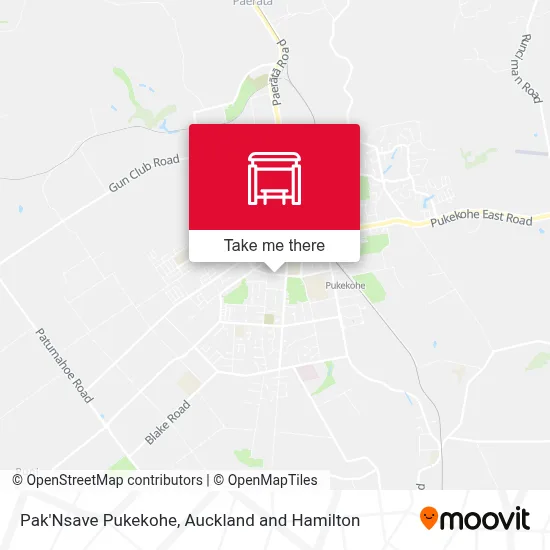 Pak'Nsave Pukekohe map