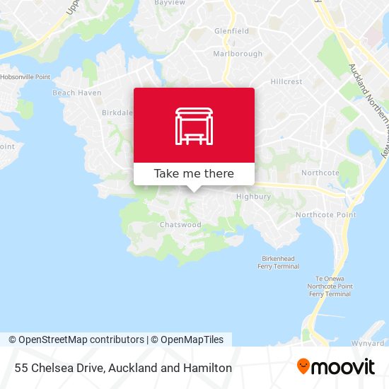 55 Chelsea Drive map