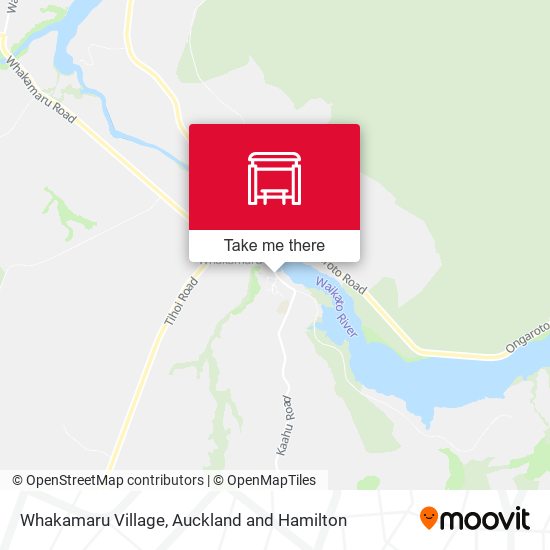 Whakamaru Village map
