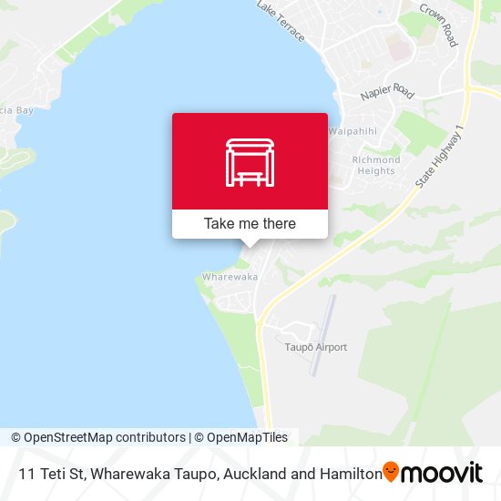 11 Teti St, Wharewaka Taupo map