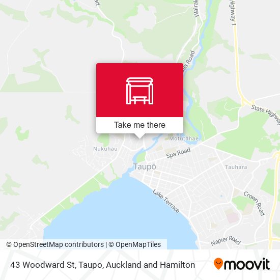 43 Woodward St, Taupo地图