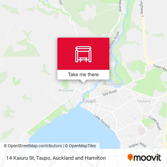14 Kaiuru St, Taupo map