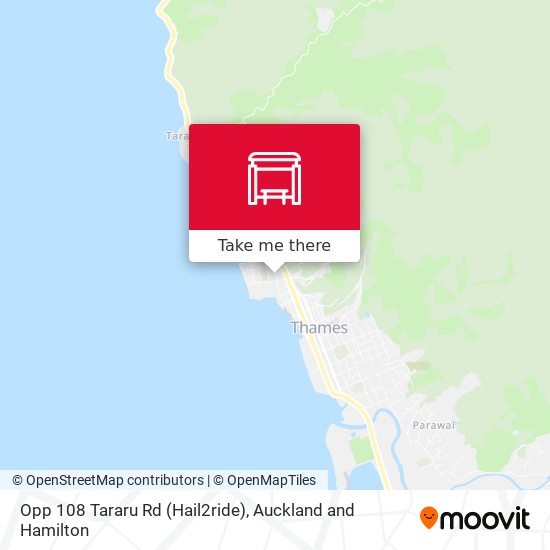 Opp 108 Tararu Rd (Hail2ride) map