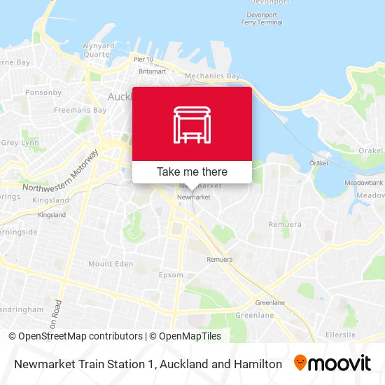 Newmarket Train Station 1 map
