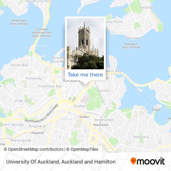 University Of Auckland map